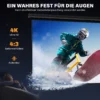 Beamer Scherm 171 X 128 Cm 84 Inch 4:3 HD 4K Projectiescherm Kunststof, Metaal Home Cinema