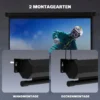 Beamer Scherm 171 X 128 Cm 84 Inch 4:3 HD 4K Projectiescherm Kunststof, Metaal Home Cinema