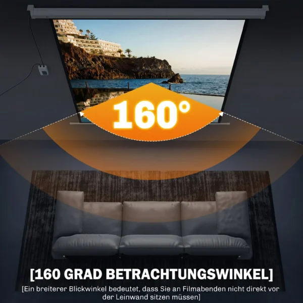 Beamer Scherm 176,5 X 176,5 Cm 85 Inch 1:1 HD 4K Rol scherm Voor Thuisbioscoop Voor Kantoorpresentaties