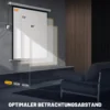 Beamer Scherm 176,5 X 176,5 Cm 85 Inch 1:1 HD 4K Rol scherm Voor Thuisbioscoop Voor Kantoorpresentaties