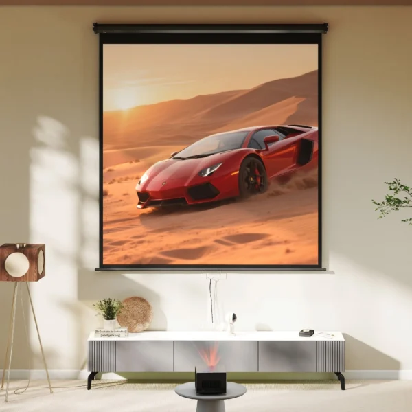 Beamer Scherm 178 X 178 Cm 99 Inch 1:1 HD 4K Projectiescherm Voor Thuisbioscoop Kantoorpresentaties