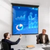 Beamer Scherm 178 X 178 Cm 99 Inch 1:1 HD 4K Projectiescherm Voor Thuisbioscoop Kantoorpresentaties