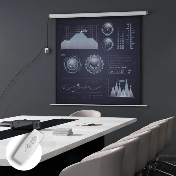 Beamer Scherm 189,5 X 189,5 Cm 92 Inch 1:1 HD 4K Rollo Scherm Voor Thuisbioscoop Voor Kantoorpresentaties