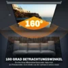 Beamer Scherm 189,5 X 189,5 Cm 92 Inch 1:1 HD 4K Rollo Scherm Voor Thuisbioscoop Voor Kantoorpresentaties