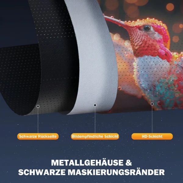 Beamer Scherm 212 X 150 Cm 120 Inch 16:9 HD 4K Projectiescherm Elektrisch Met Afstandsbediening, Wit