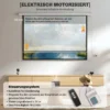Beamer Scherm 212 X 150 Cm 120 Inch 16:9 HD 4K Projectiescherm Elektrisch Met Afstandsbediening, Wit