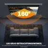 Beamer Scherm 212 X 150 Cm 120 Inch 16:9 HD 4K Projectiescherm Elektrisch Met Afstandsbediening, Wit