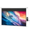 Beamer Scherm 293 X 193 Cm 120 Inch 16:9 HD 4K Projectiescherm Elektrisch Met Afstandsbediening, Wit