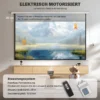 Beamer Scherm 293 X 193 Cm 120 Inch 16:9 HD 4K Projectiescherm Elektrisch Met Afstandsbediening, Wit
