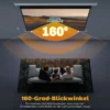 Beamer Scherm, Projectiescherm, 16:9, 100 Inch, Afstandsbediening, Motor