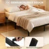 Bedframe, 140 X 200 Cm Metalen Bed Met Opbergruimte Onder Het Bed, Metalen Frame Met Lattenbodem, Geen Boxspring Nodig