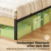 Bedframe 90 X 200 Cm Met Hoofdeinde, Platformbed, Eenpersoonsbed Met Opbergruimte Onder Het Bed