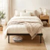 Bedframe, 90 X 200 Cm Metalen Bed Met Opbergruimte Onder Het Bed, Metalen Frame Met Lattenbodem, Geen Boxspring Nodig