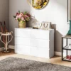 Commode Met 3 Lades, Moderne Opbergmeubels Voor De Slaapkamer, Wit