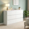 Commode Met 3 Lades, Moderne Opbergmeubels Voor De Slaapkamer, Wit