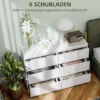 Commode Met 3 Lades, Moderne Opbergmeubels Voor De Slaapkamer, Wit