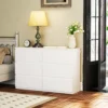 Commode Met 3 Lades, Moderne Opbergmeubels Voor De Slaapkamer, Wit