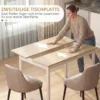 Eettafel, 120 X 75 Cm Keukentafel In Landhuisstijl Voor 4 Personen, Houten Tafel Voor Woonkamer, Eetkamer, Natuur