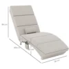 Elektrische Relaxstoel Massagestoel Met Ligfunctie Warmtefunctie Vibratie Lendenkussen 56 X 168 X 84 Cm Crèmewit