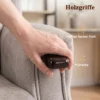 Elektrische Televisiestoel Met Opsta hulp, Relaxstoel Met Vibratiemassage, Verwarming En Ligfunctie, Lichtgrijs