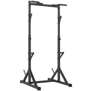 Halters Rek 2 Niveaus, Halterschijven Rek Van Staal, Lange Halter Opslag Tot 200 Kg Belastbaar, Squat Rack