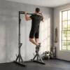 Halters Rek 2 Niveaus, Halterschijven Rek Van Staal, Lange Halter Opslag Tot 200 Kg Belastbaar, Squat Rack