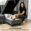 Hoekbank Met Slaapfunctie En Opbergbox L vorm Slaapbank Met Veranderbare Chaise Longue, Voor Appartement En Woonkamer
