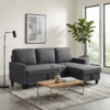 Hoekbank Met Slaapfunctie En Opbergbox L vorm Slaapbank Met Veranderbare Chaise Longue, Voor Appartement En Woonkamer