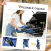 Hondenwagen Hondenbuggy Opvouwbaar Tot 10kg Met Opbergmand, Kussen, Netvensters, Voor Kleine Honden, 77x44x102cm Blauw