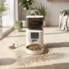 Kattenvoerautomaat Met Camera, 2,4 GHz WLAN, App besturing, 4L Voerautomaat Voor 1 10 Maaltijden, 2 weg Audio