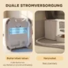 Kattenvoerautomaat Met Camera, 2,4 GHz WLAN, App besturing, 4L Voerautomaat Voor 1 10 Maaltijden, 2 weg Audio