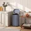 Keukenvuilnisbak 30 Liter Met Soft Close Deksel, Metalen Pedaal, Grijs, 36,5 X 31 X 61 Cm
