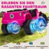 Kinder Elektrische Auto 12V Elektrische Kinderwagen Met Afstandsbediening 2 Motor LED Claxon Voor Kinderen Van 3 6 Jaar 100x65x72 Cm Roze