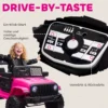Kinder Elektrische Auto 12V Elektrische Kinderwagen Met Afstandsbediening 2 Motor LED Claxon Voor Kinderen Van 3 6 Jaar 100x65x72 Cm Roze