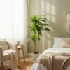 Kunstmatige Dracaena Boom 120 Cm Met Buigzame Stammen En Witte Plantenbak Voor Woonkamer Slaapkamer Kantoor