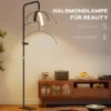 LED Halve Maan Wimperlamp Met Telefoonhouder 350° Draaibaar Schoonheidsringlicht Warme Lamp Met Verstelbare Hoogte