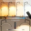 LED Halve Maan Wimperlamp Met Telefoonhouder 350° Draaibaar Schoonheidsringlicht Warme Lamp Met Verstelbare Hoogte