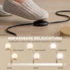 LED staande Lamp, Moderne Lamp Met 3 Kleurtemperaturen, Glazen Bol Kappen En Voetschakelaar, Goud