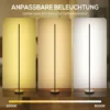 LED Staande Lamp Woonkamer Met Instelbare Kleurtemperatuur Voor Slaapkamer, Kantoor, 20 X 20 X 150 Cm