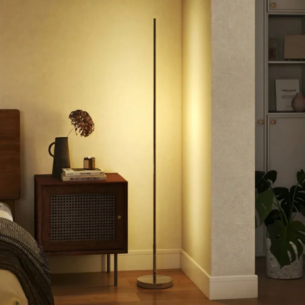 LED Staande Lamp Woonkamer Met Instelbare Kleurtemperatuur Voor Slaapkamer, Kantoor, 20 X 20 X 150 Cm