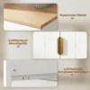 Modern Dressoir, Opbergkast Met Lade En Verstelbaar Rek, Wit