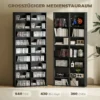 Opslagrek Voor 640 CD's, Blu ray Rek Met 18 Vakken En 14 Verstelbare Planken, Zwart