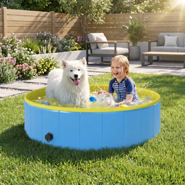 Opvouwbaar Hondenbad Voor Grote En Middelgrote Honden, Met Anti slip Bodem Voor Eenden, Binnen En Buiten, 120x30cm
