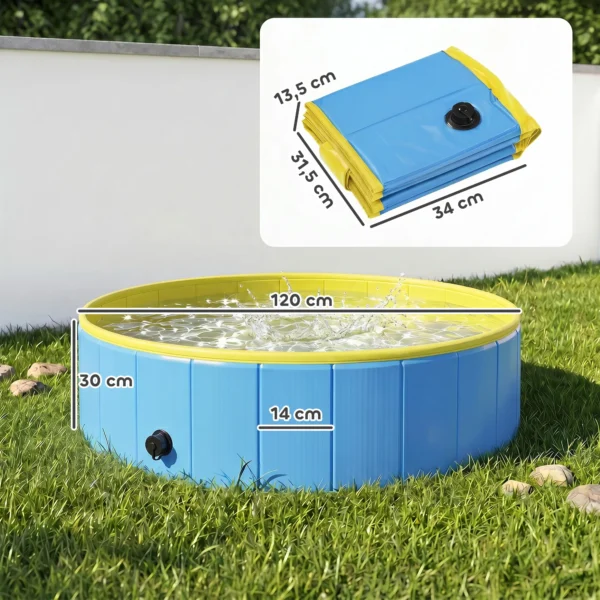 Opvouwbaar Hondenbad Voor Grote En Middelgrote Honden, Met Anti slip Bodem Voor Eenden, Binnen En Buiten, 120x30cm