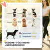 Opvouwbare Hondenwagen Met Opbergmand, Kussen, Netvenster, Drankhouder Voor Kleine Honden Tot 10kg, Koffiekleur