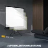 Projectiescherm In 4:3 formaat, Bioscoopscherm, Presentatieoppervlak Voor Thuis Of Kantoor, Zwart