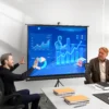 Projectiescherm In 4:3 formaat, Bioscoopscherm, Presentatieoppervlak Voor Thuis Of Kantoor, Zwart