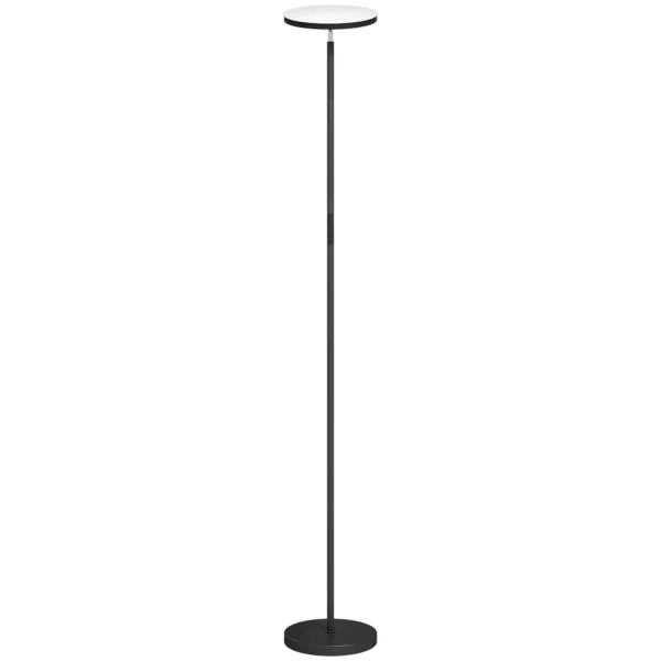 RGB Uplighter Staande Lamp, Dimbare Lamp Met Afstandsbediening & Touch Bediening, 350° Draaibare Kop, Zwart