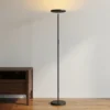RGB Uplighter Staande Lamp, Dimbare Lamp Met Afstandsbediening & Touch Bediening, 350° Draaibare Kop, Zwart