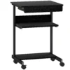 Rolbureau Met Lade En Planken, 4 Wielen, Compact, Spaanplaat, Metaal